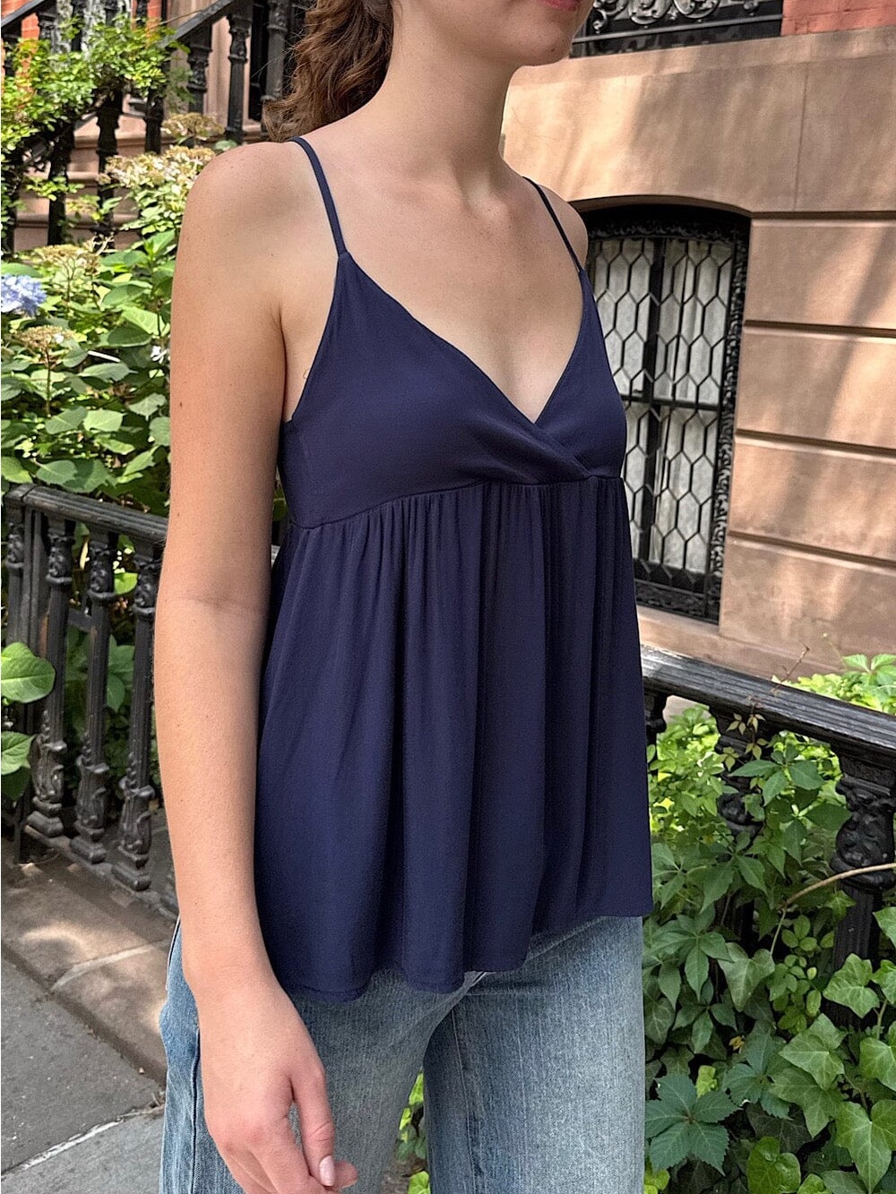 Brandy Melville Rebecca Tank in Navy - OS